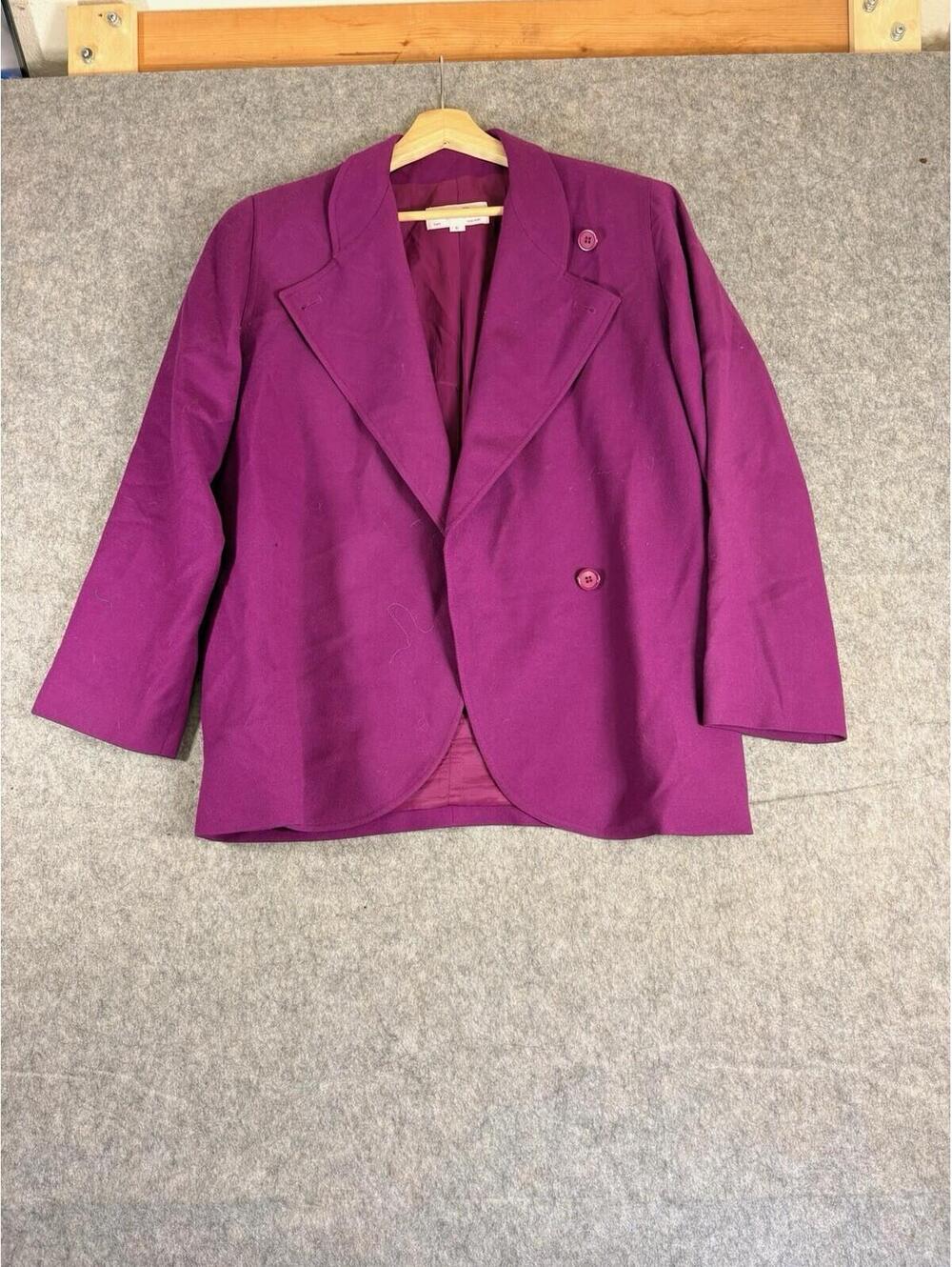 Vintage Christian Dior Separates Pink Wool Blazer USA Made Women’s 6
